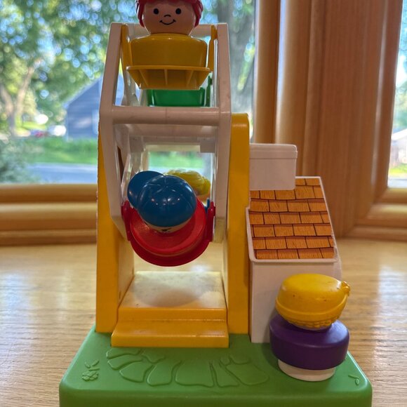 Vintage Fisher Price Little People Music Box Ferris Wheel and Figures - Picture 7 of 7